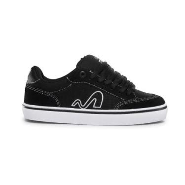 Imagem de Tênis Tesla Flow Black White Original Estiloso -, Preto, 40