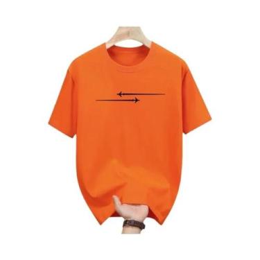 Imagem de Camisetas Masculinas De Algodão, Casuais, De Verão, Com Estampa Fashio