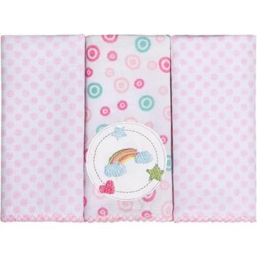 Imagem de Papi Textil Paninho De Boca Bordados Karinho 32Cm X 32Cm Contem 03 Un 