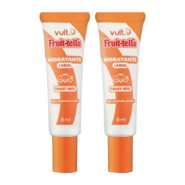 Imagem de Kit 2 Hidratante Labial Gloss Fruittella Mix de Frutas Fruit Perolado 