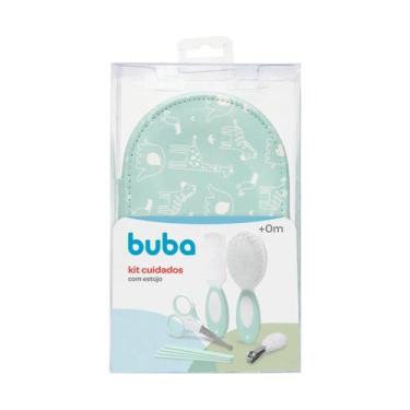 Imagem de Kit Cuidado com o Bebe Com Estojo, Escova, Pente, Tesoura Buba Verde 1