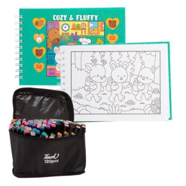 Imagem de Livro de Colorir Adulto Tipo Boobie Goods Com Canetinha - Toys 2u, Ver