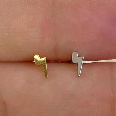 Imagem de Labret de Titânio com Raio Liso - 1,2mm - Dourado - no-brand, 6mm