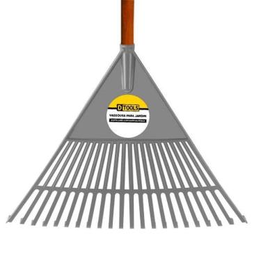Imagem de Vassoura Plástica Para Grama Pop Grande 22 Dentes - Jardinagem - 545mm