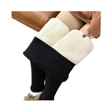 Imagem de Leggings Térmicas Femininas De Cintura Alta Para Inverno, Sem Costura,