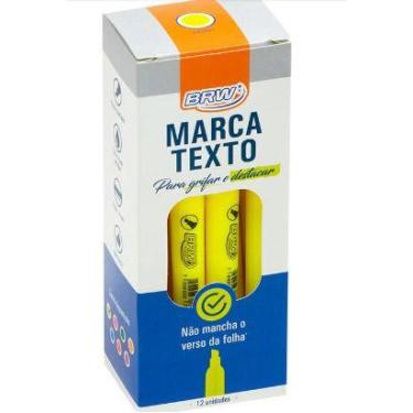 Imagem de Marca Texto Amarelo Fluorescente - Caixa Com 12 Unidades - BRW
