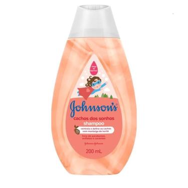 Imagem de Shampoo para Bebês Johnson's Baby Cachos dos Sonhos 200ml Chega de Lágrimas Suave para os Olhos Manteiga de Karité