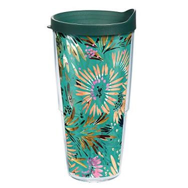 Imagem de Tervis Feito nos EUA com paredes duplas Kelly Ventura copo isolado mantém as bebidas frias e quentes, 680 g, outono jardim