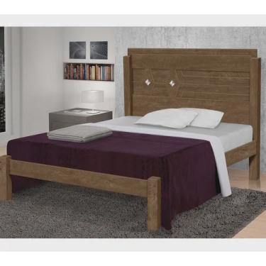 Imagem de Cama Casal Extensível Livia 100% Mdf e Estrado 100% Madeira Carmolar Mocaccino