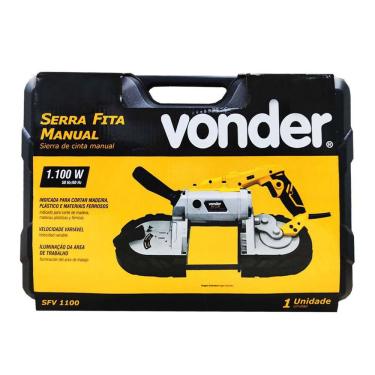 Imagem de Serra Fita Manual Vonder Sfv1100 220V Luz Led 6 Velocidades