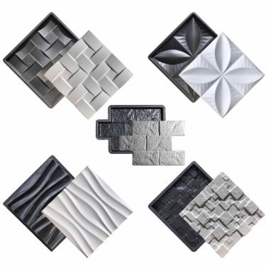 Imagem de Kit 5 Formas 3D Gesso e Cimento ABS