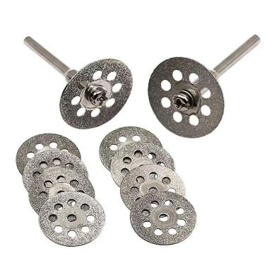 Imagem de Disco De Corte Diamantado Com Furo 10 Un Para Micro Retífica