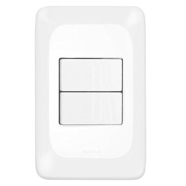 Imagem de Interruptor Pial Pop 2 Tecla com Placa 4X2