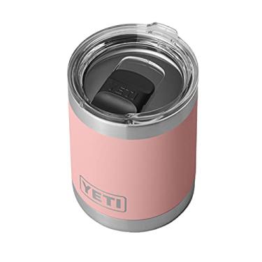 Imagem de YETI Rambler Lowball de 290 ml, isolado a vácuo, aço inoxidável com tampa MagSlider, rosa arenito