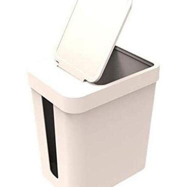 Imagem de Lixeira Plástica 5 Litros Pia Com Porta Puxa Saco - Gelo