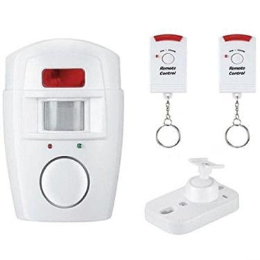 Imagem de Sistema Alarme Residencial Chacara Sensor Sem Fio 2 Controle
