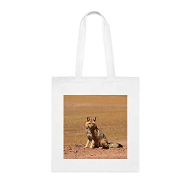 Imagem de Andean Fox Lycalopex Culpaeus também conhecido como Zorro Culpeo Atacama Deserto Chile Sacola, Sacola Engraçada, Bolsa de Ombro, Sacolas Reutilizáveis, Cesta de Aniversário de Natal