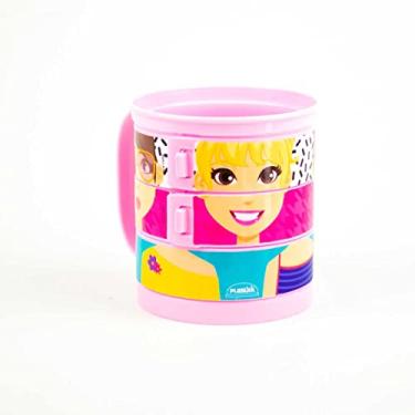 Imagem de Caneca Infantil Divertida Quebra Cabeça Plasutil Personagens (Menina)