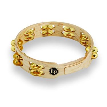 Imagem de Pandeiro LP Accent de 25,4 cm de fileira dupla de madeira com jingles de latão LP382-B