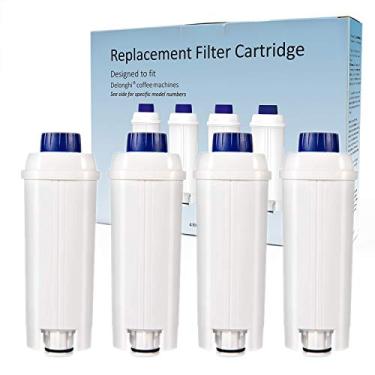Imagem de É puro filtro de café de substituição para filtro DeLonghi DLSC002, compatível com ECAM, ESAM, ETAM -4 pacotes