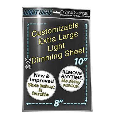 Imagem de LightDims Força original personalizável - Folha de regulação de luz para despertadores, eletrônicos e eletrodomésticos e muito mais. Diminui 50-80% da luz, 20 x 25 cm tamanho extra grande em embalagem mínima.