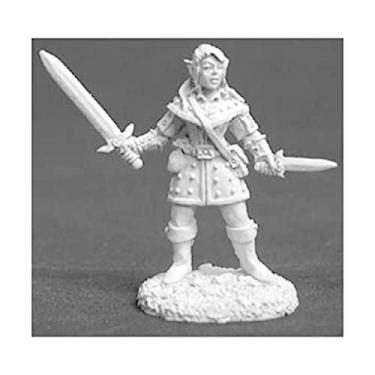 Imagem de Merryn Elmshadow - ladrão feminino com espada e punhal