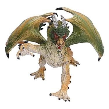 Imagem de Estatuetas de dragão voador de plástico realista modelo de dragão presentes para coleçã...