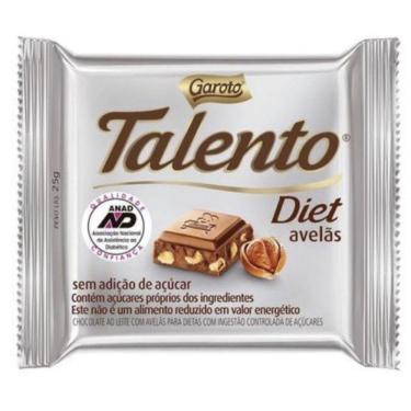 Imagem de Chocolate Diet Talento Avelãs Garoto 25g