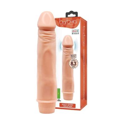 Imagem de Dildo Realista Vibrador Ponto G Silicone Texturizado Multivelocidade Baile Barbara 21cm x 4cm