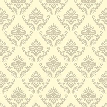 Imagem de Papel De Parede Adesivo Lavável Arabesco Bege 18m