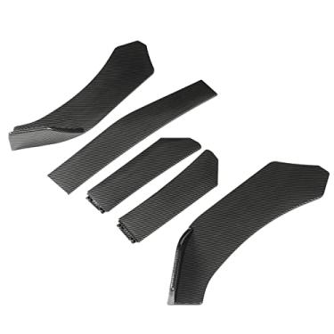 Imagem de Para-choque Dianteiro do Veículo Chin Spoiler 5 PCs Para-choque Dianteiro Chin Spoiler Estilo de Fibra de Carbono Universal Car Front Bumper Lid Lid Splitter