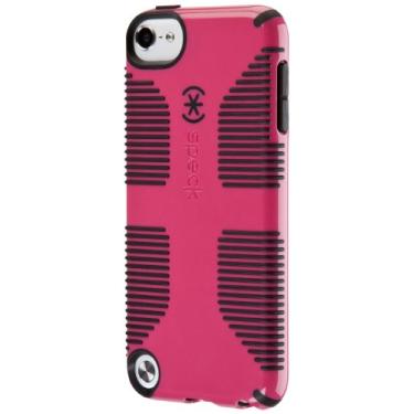 Imagem de Speck Produtos CandyShell Capa aderente para iPod Touch 5, rosa framboesa/preta