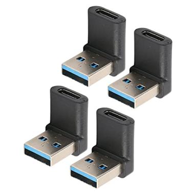 Imagem de Adaptador USB Macho para Fêmea Tipo C, Prático e de Ampla Aplicabilidade Adaptador USB Tipo C de ângulo Reto para Desktops