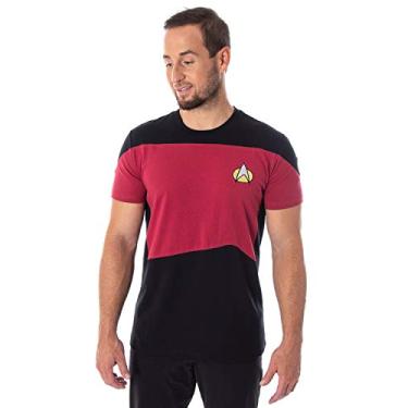 Imagem de Camiseta masculina de manga curta Star Trek Next Generation TNG, Uniforme Picard, P
