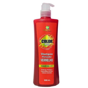 Imagem de Shampoo Matizador Color Red Vermelho Hábito Cosméticos
