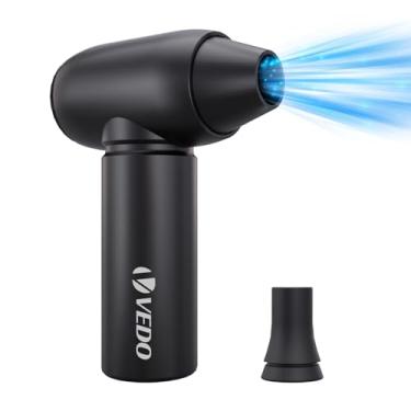 Imagem de Espanador de ar comprimido, espanador de ar elétrico 90000 RPM para teclado Mini soprador de ar para computador Espanadores de ar sem fio podem ser recarregados para limpeza de PC