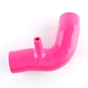 Imagem de JOIUYOLJ Mangueira de entrada de ar superior de silicone de 4 camadas para Mini Cooper S R52 R53 13721491743 2002-2008 (rosa)