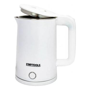 Imagem de Chaleira Elétrica Branca 1,6L1000W Aço Inox Branca e Preto 110V e 220V (Branca, 110V)