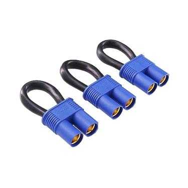 Imagem de rflaueo 3pcs Female Losi EC8 Jumper Shorting Plug 8awg Battery Eliminator Adapter SCT(E111-3)