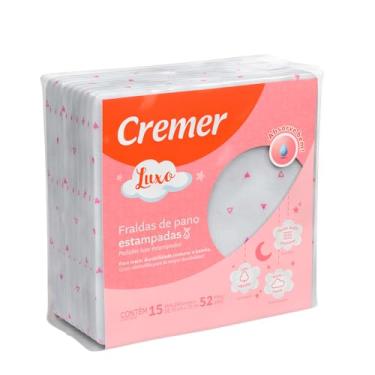 Imagem de Fralda Luxo Estampa Feminina PC com 15 Unidades, Cremer (Embalagem pode variar)