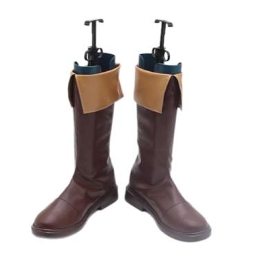 Imagem de COSGOGO Laios Cosplay Sapatos para Anime Delicious in Dungeon Cos Botas Longas Halloween Mulheres Homens Personalizados Anime, Tamanho feminino, 35