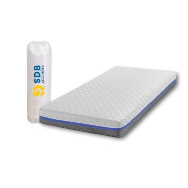Imagem de Colchão Solteiro De Molas Ensacadas 78x178x13cm Espuma D33 SDB Colchões (Azul)