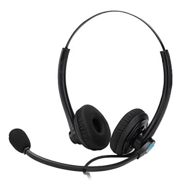 Imagem de Fone de Ouvido para Telefone Telefone Fixo Fone de Ouvido Com Fio RJ11 Fone de Ouvido para Escritório Com Microfone Com Cancelamento de Ruído para Call Center Atendimento Ao
