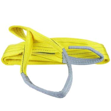 Imagem de Cinta Elevaçao De Carga 3 Toneladas 6 Metros Reforçada Resistente Guincho Guindaste Reboque Construçao Obra Mudança Caminhao