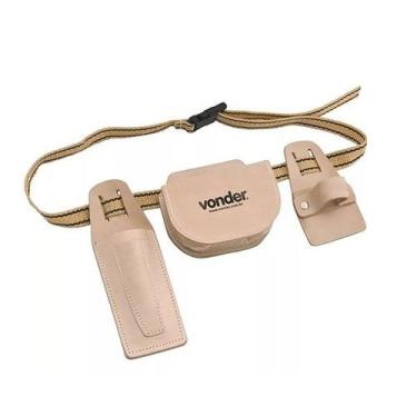 Imagem de Cinto de Couro para Carpinteiro com Bolso para Ferramentas - Vonder