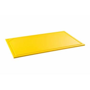 Imagem de Tabua de Corte em polietileno - amarela - canaleta - 50 x 30 - Utensil
