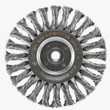 Imagem de Escova Circular Trançada Pequi 150mm x 13mm M14 de Aço Temperado
