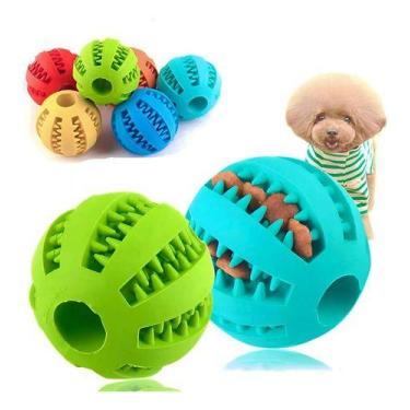 Imagem de Bolinha Brinquedo Interativo Para Caes Cachorros Gatos Porta Ração Bol