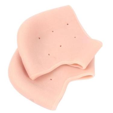 Imagem de Palmilha Silicone 1 Par Ortopédica Esporão calcanheira - SWG, Bege, un