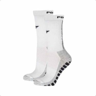 Imagem de Meião Masculino Futebol Penalty Grip Branco, Branco, UN